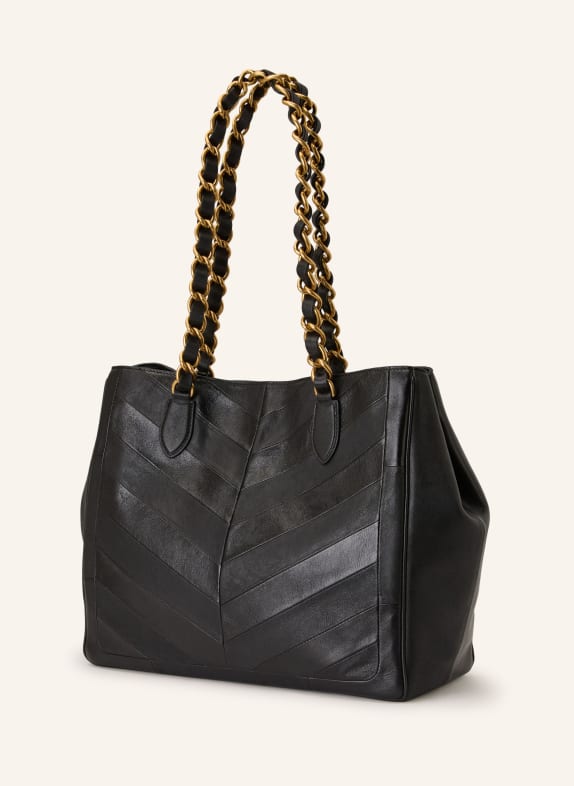 VALENTINO GARAVANI Shopper LASEINE SCHWARZ / GOLD