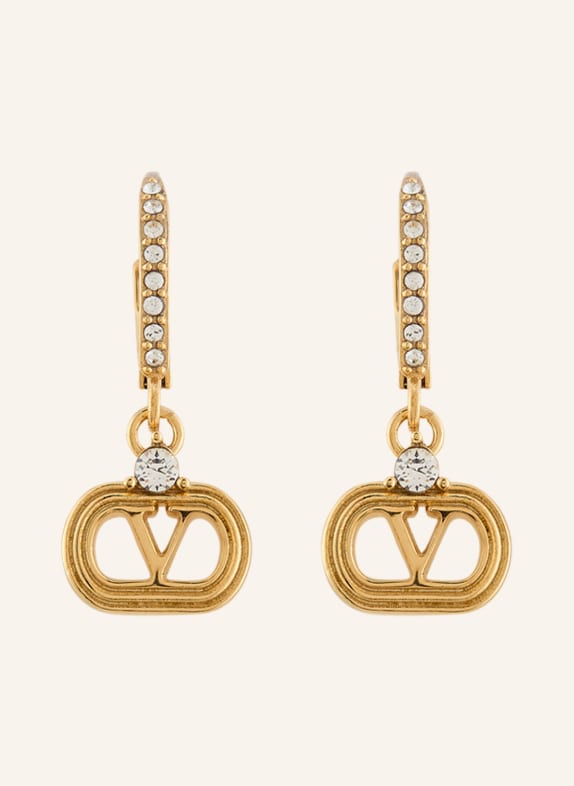 VALENTINO GARAVANI VLOGO earrings with Swarovski crystals GOLD