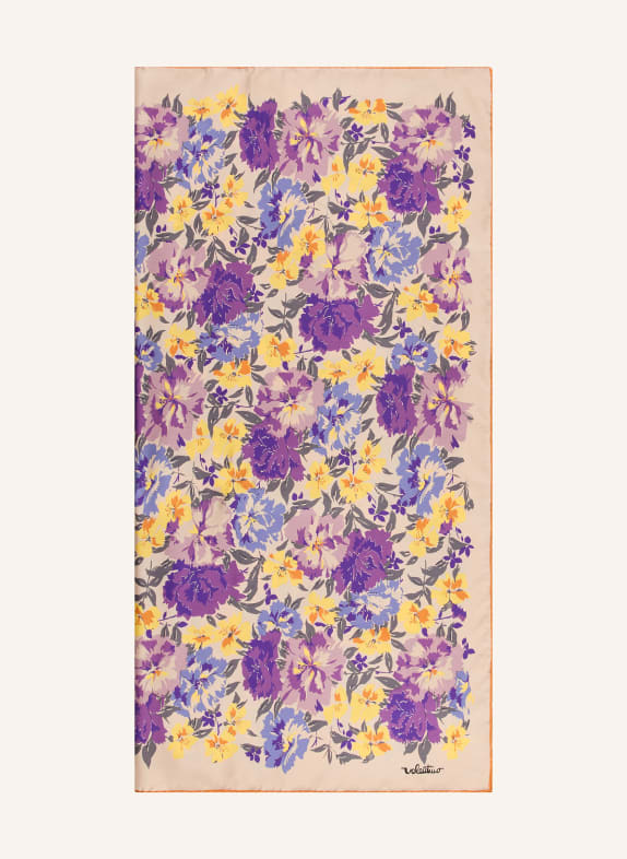 VALENTINO GARAVANI Seidentuch LILA / BEIGE / GELB