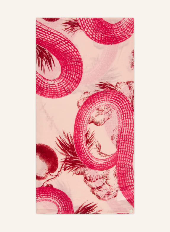 friendly hunting cashmere scarf ROSE / PINK / DARK RED