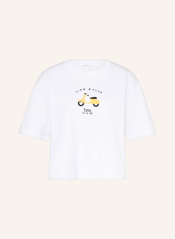 darling harbour T-Shirt mit Schmuckperlen WHITE