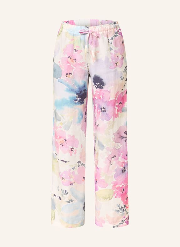 120%lino Leinenhose PINK / ECRU / BLAU