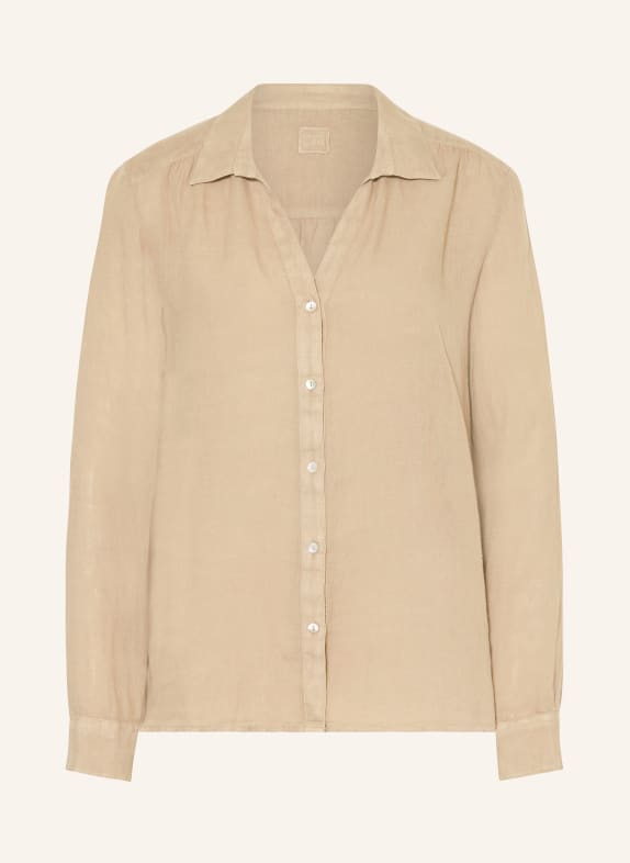120%lino Linen shirt blouse BEIGE