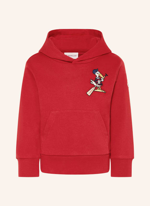 MONCLER enfant sweat à capuche ROUGE