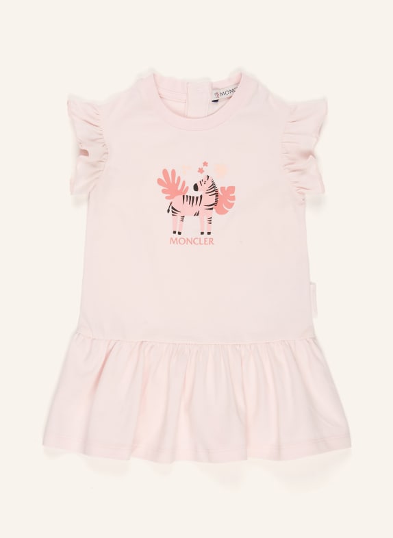 MONCLER enfant Robe en jersey à volants ROSE CLAIR