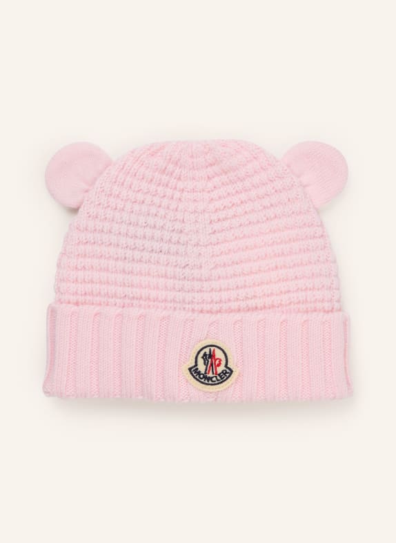 MONCLER enfant czapka JASNORÓŻOWY