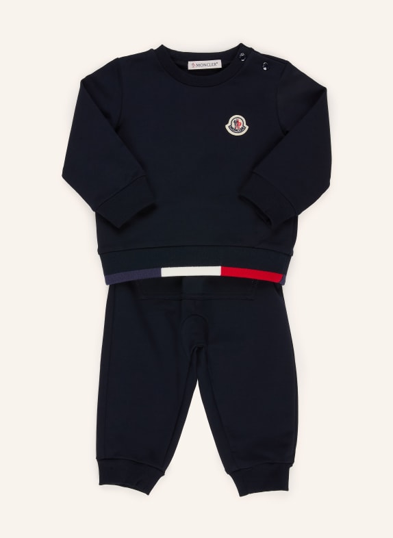 MONCLER enfant Set: Sweatshirt and sweatpants DARK BLUE