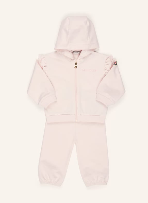 MONCLER enfant Set: Sweatjacke und Sweatpants HELLROSA