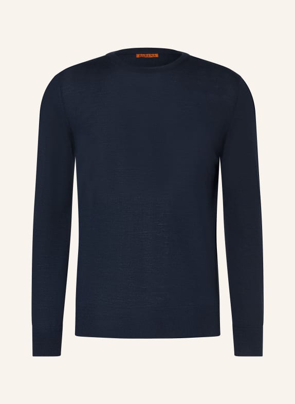 BARENA VENEZIA Svetr z merino vlny TMAVĚ MODRÁ