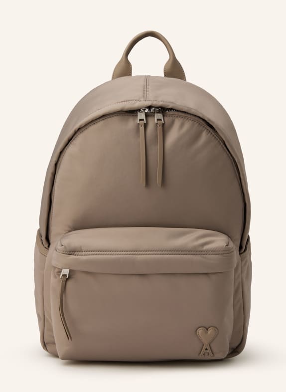 AMI PARIS Rucksack TAUPE / SILBER