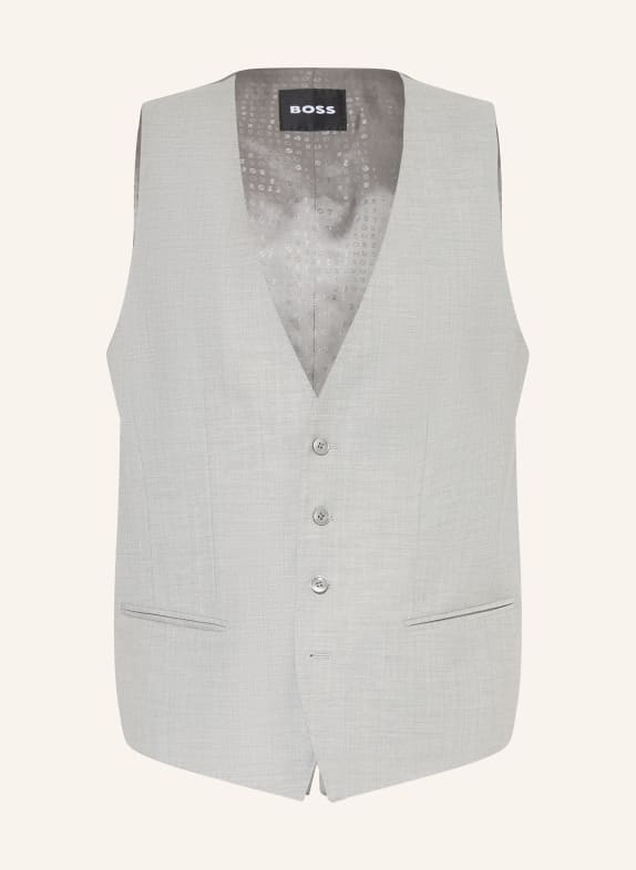 BOSS HUGE Slim Fit Suit Vest 041 SILVER