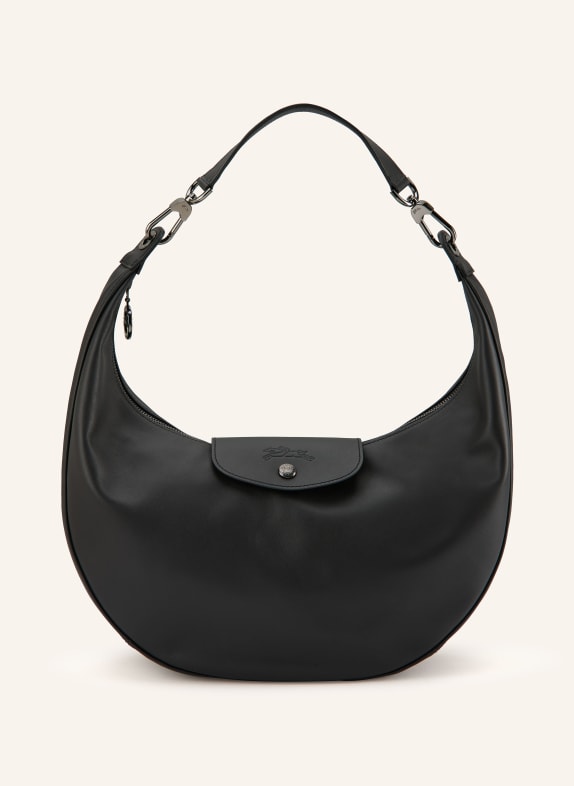 LONGCHAMP Schultertasche LE PLIAGE XTRA SCHWARZ / PLATIN