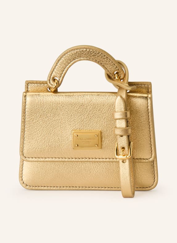 DOLCE & GABBANA přívěsek na tašku ZLATÁ