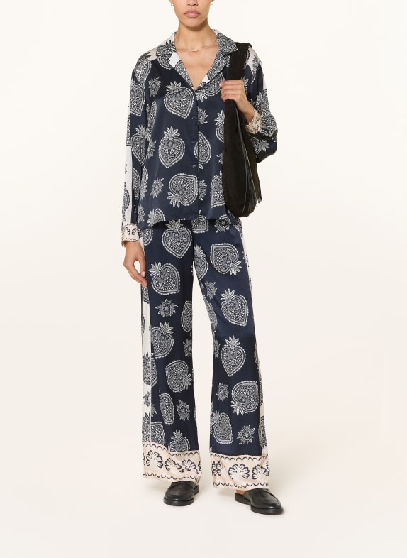 IVI collection Marlene-broek met zijde ZWART / WIT