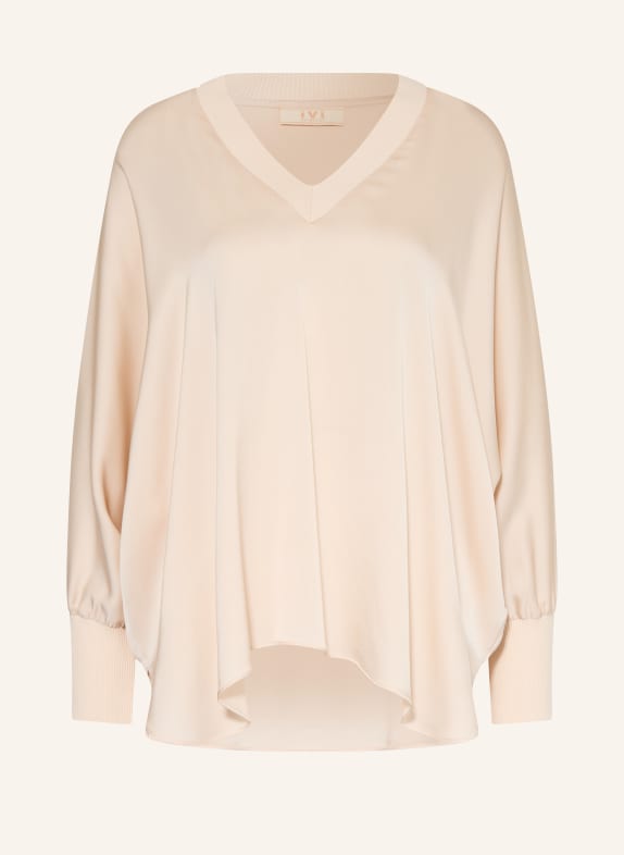 IVI collection Blusenshirt aus Seide HELLBRAUN