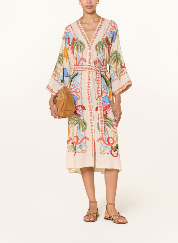 IVI collection robe CRÈME / ROUGE / BLEU CLAIR