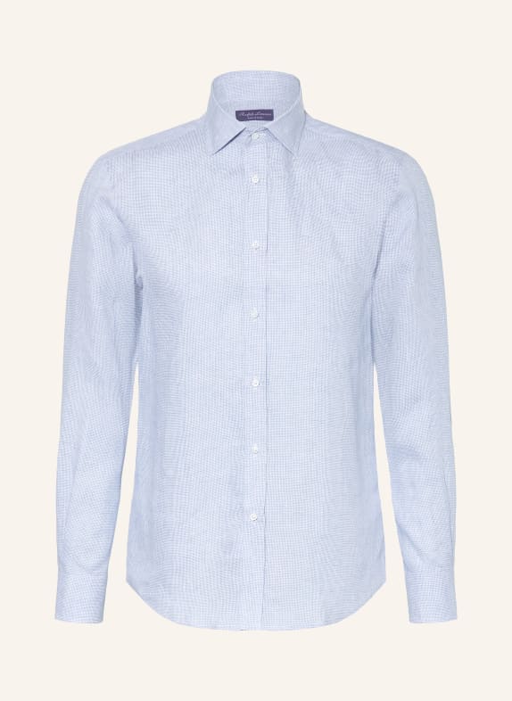 RALPH LAUREN PURPLE LABEL Leinenhemd Regular Fit HELLBLAU