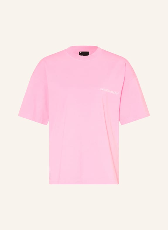 another COTTON LAB T-Shirt ROSA / WEISS