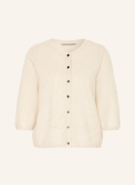 (THE MERCER) N.Y. Cashmere cardigan with 3/4 sleeves BEIGE