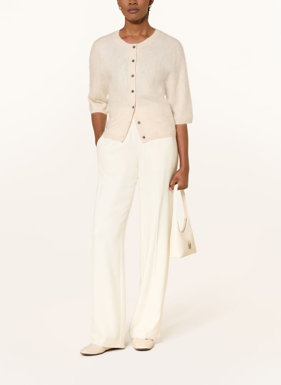 (THE MERCER) N.Y. Gebreide vest van kasjmier met 3/4-mouwen BEIGE