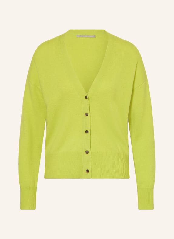 (THE MERCER) N.Y. Strickjacke aus Cashmere HELLGRÜN