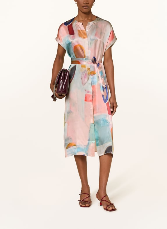 (THE MERCER) N.Y. dress ROSE / DARK ORANGE / TEAL