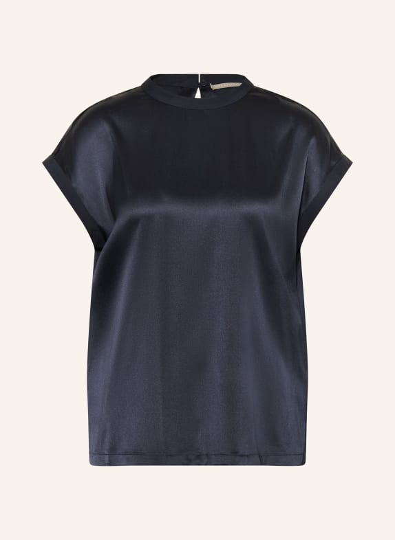 (THE MERCER) N.Y. Blusenshirt aus Seide DUNKELBLAU