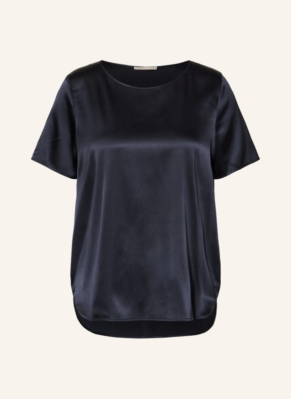 (THE MERCER) N.Y. Blusentop aus Seide DUNKELBLAU