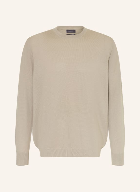 STROKESMAN'S Svetr z merino vlny KHAKI