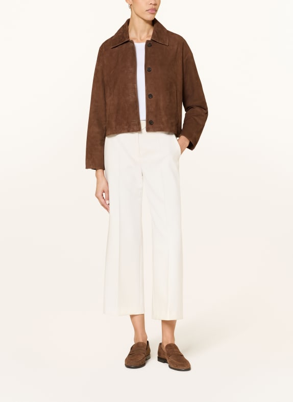 windsor. leather jacket BROWN