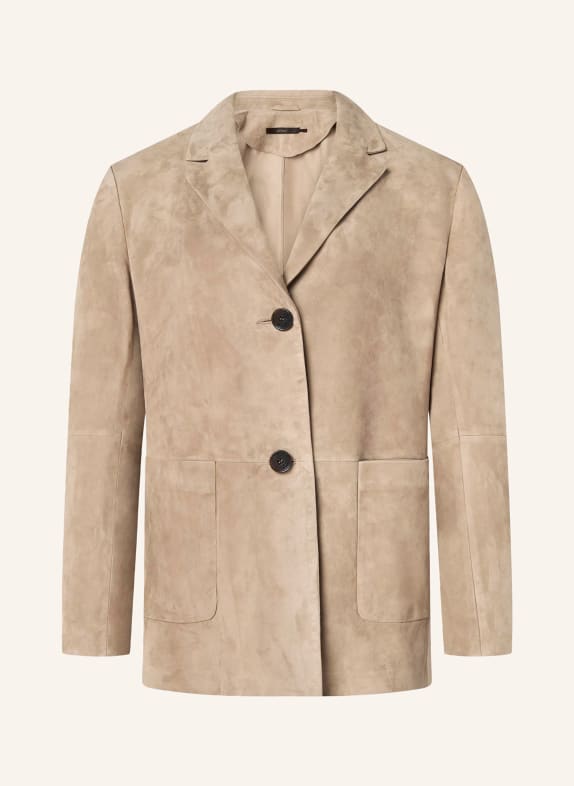 windsor. leather blazer LIGHT BROWN