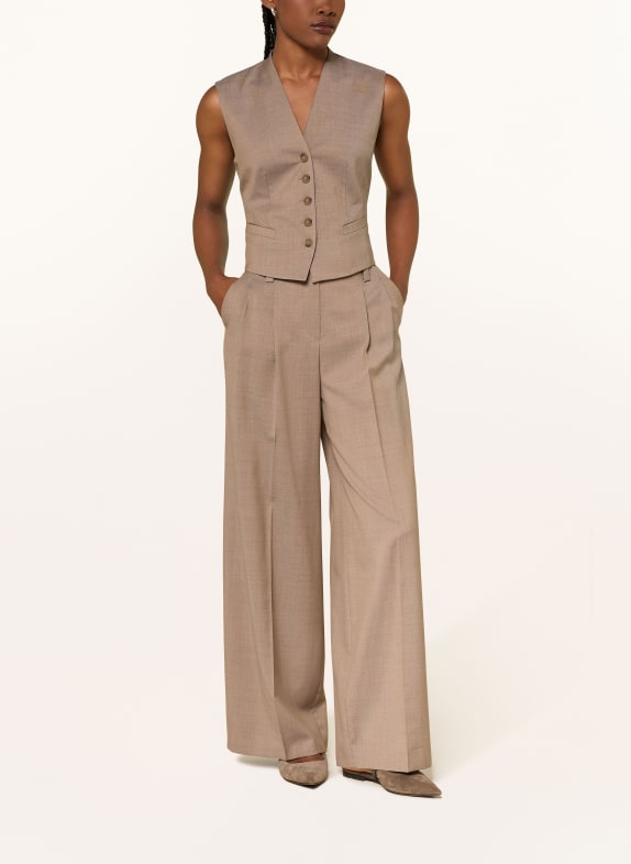 windsor. blazer vest LIGHT BROWN