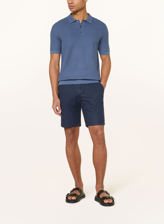 PAUL Tricou polo din tricot ALBASTRU