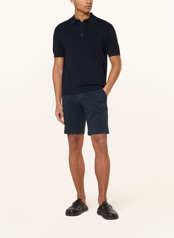 PAUL Tricou polo din tricot ALBASTRU ÎNCHIS