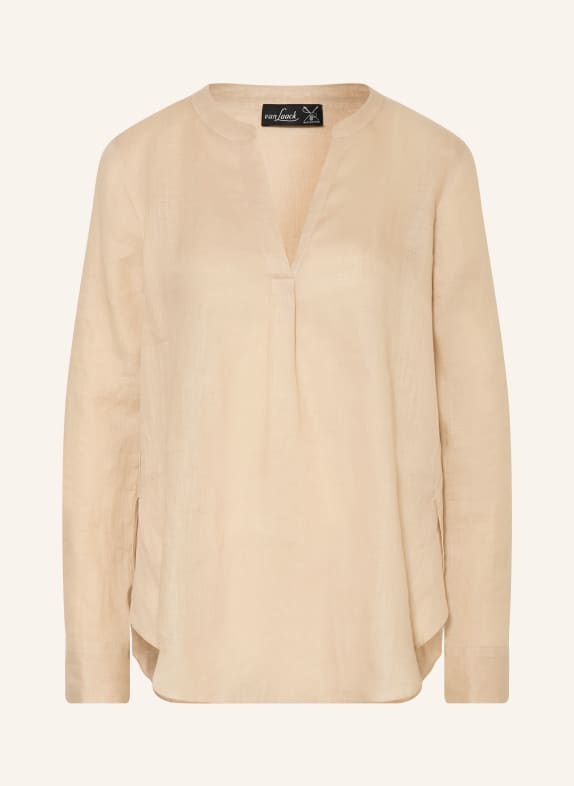van Laack Bluzka VL-PONNY-BR z lnu BEŻOWY