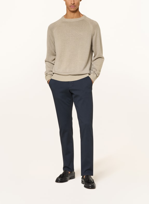 STROKESMAN'S Tröja med linne KHAKI
