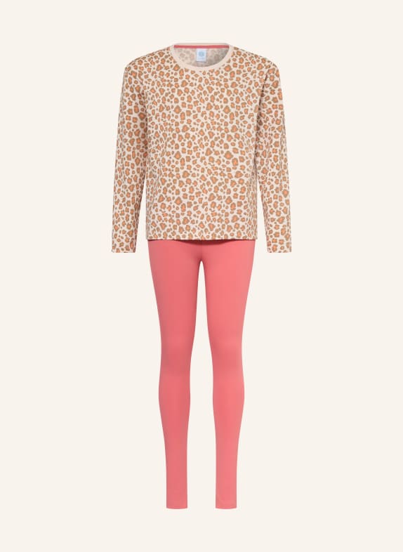 Sanetta Schlafanzug HELLROSA / HELLBRAUN / DUNKELORANGE