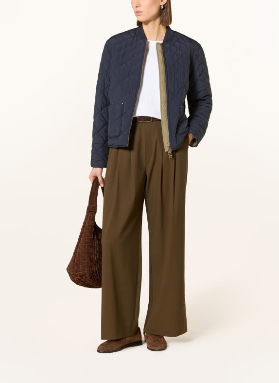 FUCHS SCHMITT prošívaná bunda TMAVĚ MODRÁ