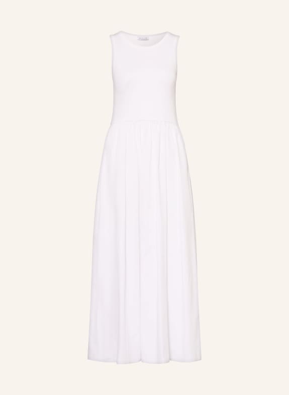 MRS & HUGS Kleid im Materialmix WEISS