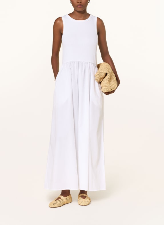 MRS & HUGS Kleid im Materialmix WEISS