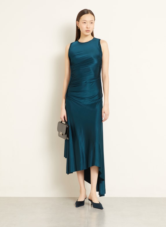 VICTORIA BECKHAM Robe TWIST BLEU PÉTROLE