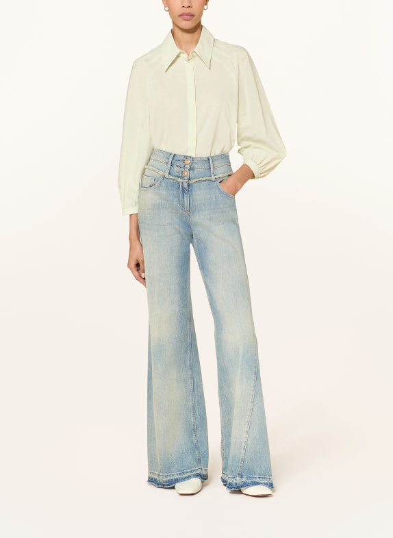 LUISA CERANO overhemdblouse LICHTGROEN