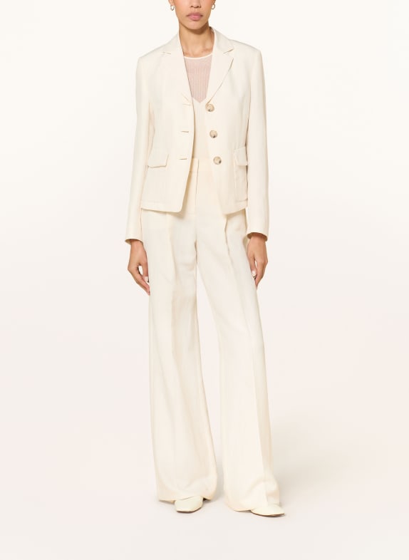 LUISA CERANO Blazer met linnen ECRU