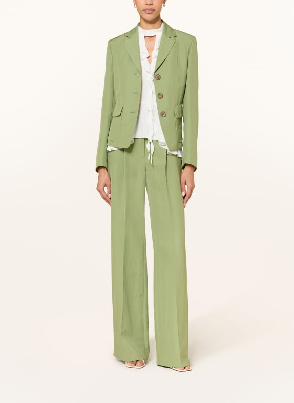LUISA CERANO Blazer met linnen GROEN