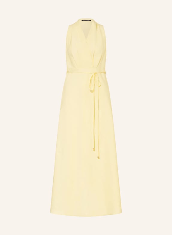 LUISA CERANO Kleid mit Leinen HELLGELB