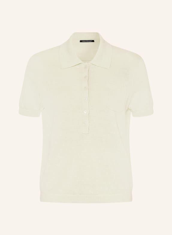 LUISA CERANO Pletené polo tričko z lnu MÁTOVÁ