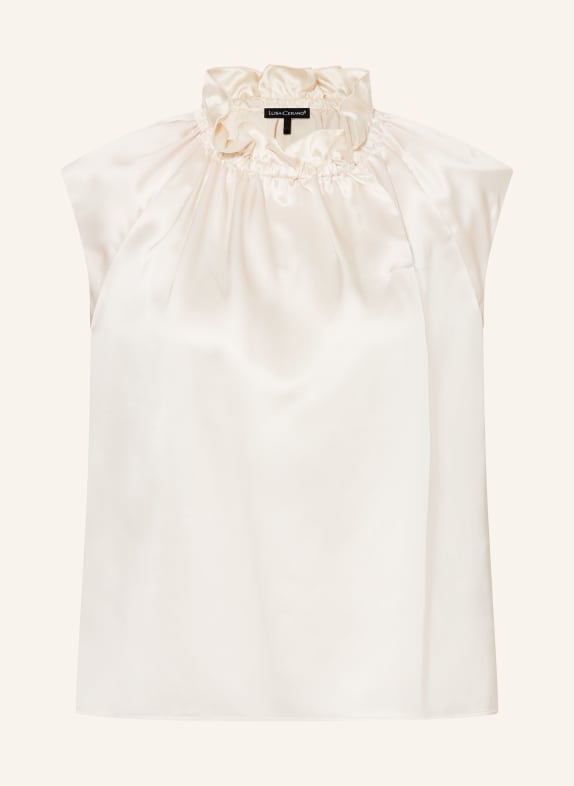 LUISA CERANO Blusentop aus Seide WEISS
