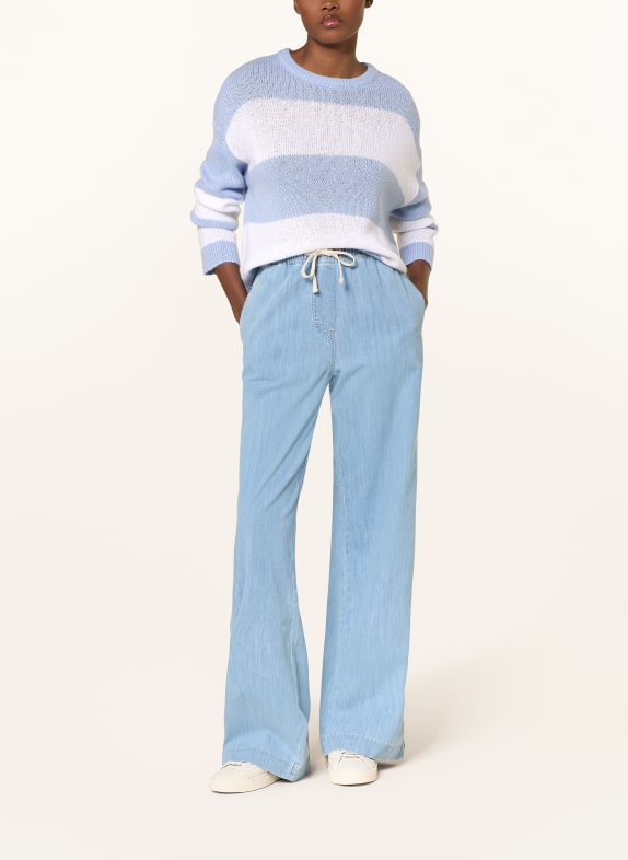 Juvia trui BLAUW / ECRU