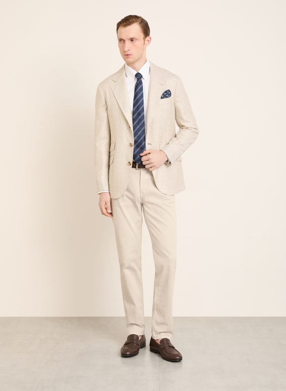 BRUNELLO CUCINELLI Slim fit colbert CRÈME