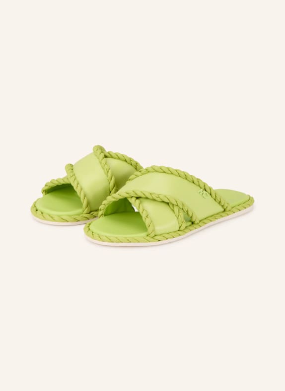 MARC CAIN mules 411 sunny lime new